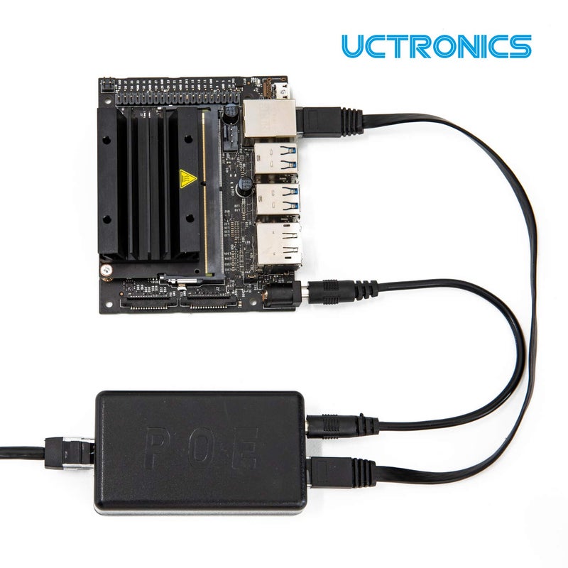 UCTRONICS PoE Splitter 5V 4A for Raspberry Pi 4 and Jetson Nano, Active PoE+ to Barrel Jack or USB-C Adapter, IEEE 802.3at/af Compliant - Image 4